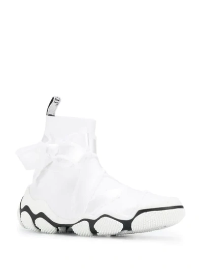 Shop Red Valentino Glam Run Sneakers In White