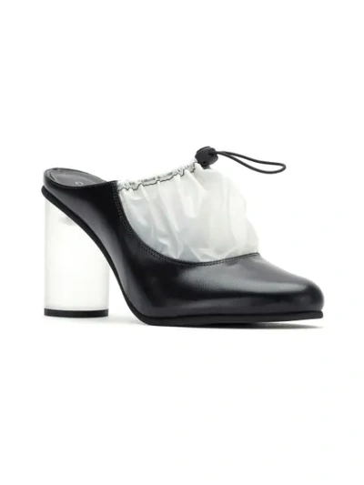 Studio Chofakian Leather Mules In Black