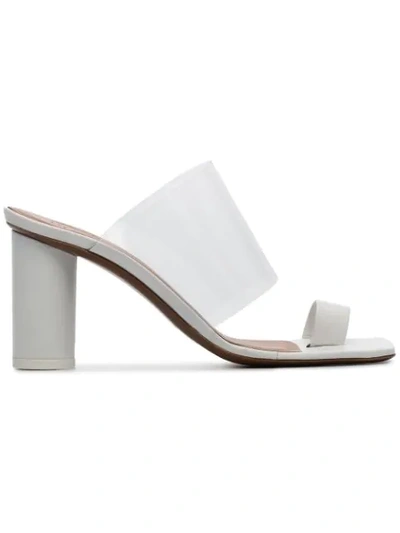 Shop Neous White Chost 80 Leather Pvc Sandals