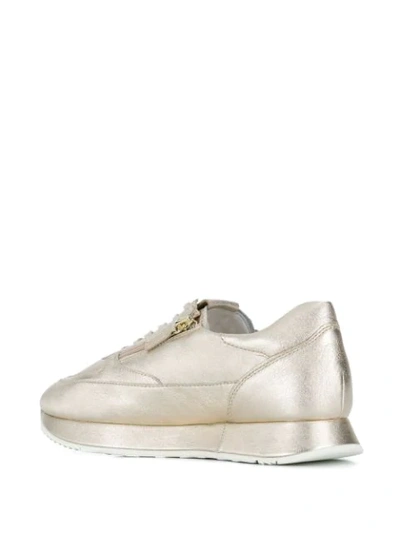 Shop Hogl Platform Sneakers In Gold