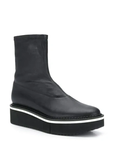 Shop Clergerie Berta Flatform Boots In Black