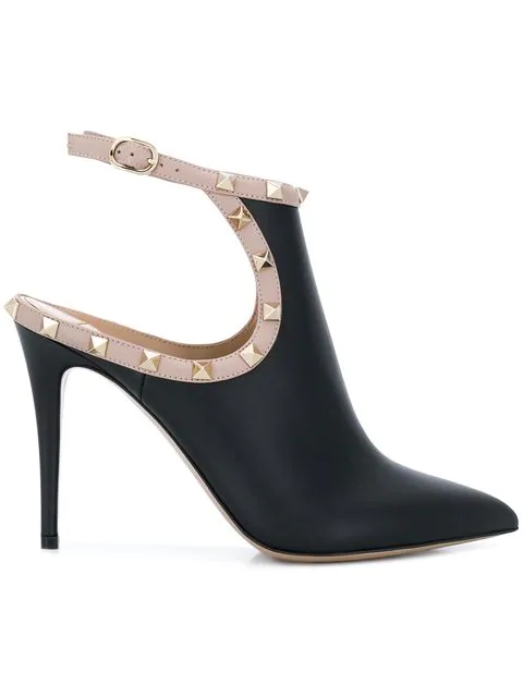 valentino rockstud ankle booties