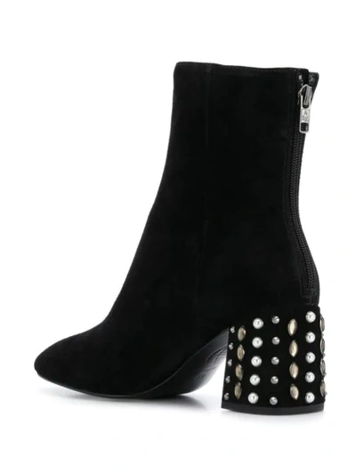 Shop Ash Embellished Heel Boots - Black