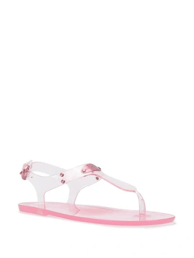 Shop Michael Michael Kors Jelly Logo Sandals In Pink