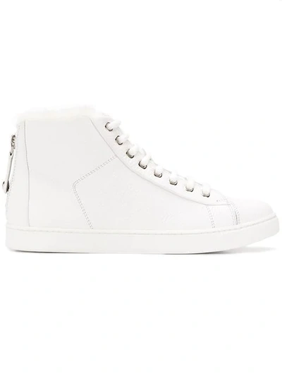 Shop Gianvito Rossi Hi-top Sneakers In White