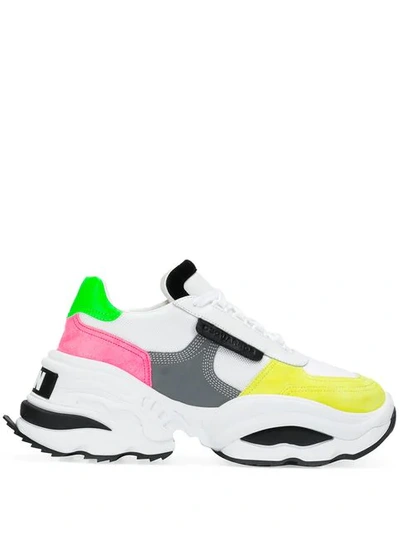Shop Dsquared2 Chunky Sole Sneakers In White