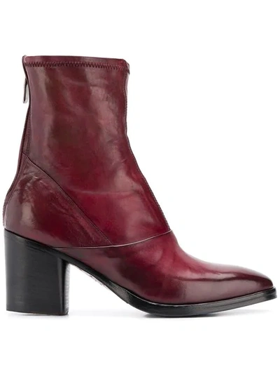 Shop Alberto Fasciani Ursula Heeled Ankle Boots In Red