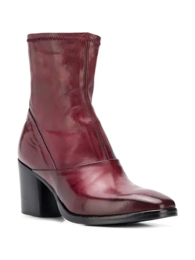Shop Alberto Fasciani Ursula Heeled Ankle Boots In Red