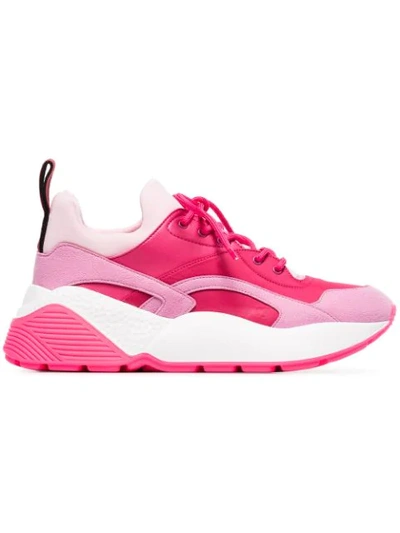 Shop Stella Mccartney Pink Eclypse 45 Low Top Sneakers