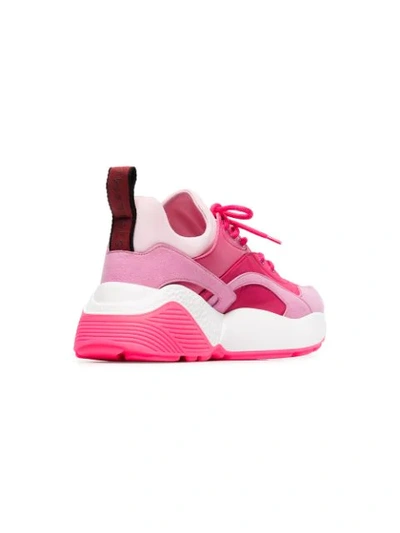 Shop Stella Mccartney Pink Eclypse 45 Low Top Sneakers