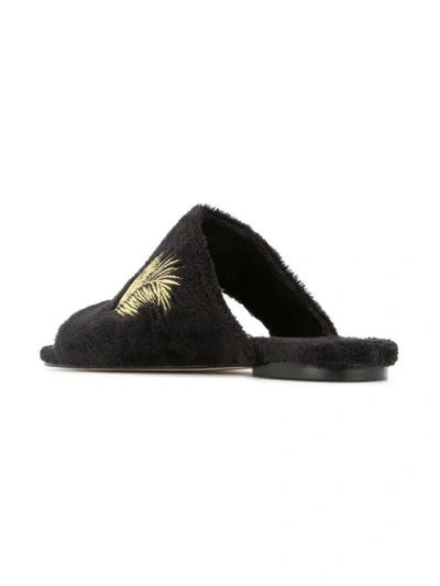 Shop Mara & Mine Maggi Mae Palm Sandals In Black