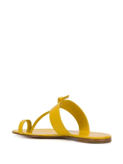 Shop Gianvito Rossi Argo Chunky Strap Sandals In Yellow