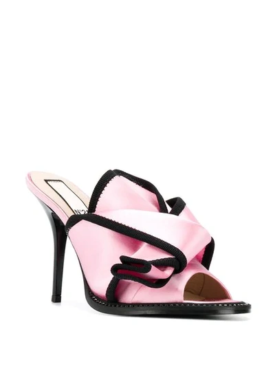 Shop N°21 Twisted Front Mules In Pink
