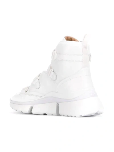 Shop Chloé Sonnie Hi-top Sneakers In White