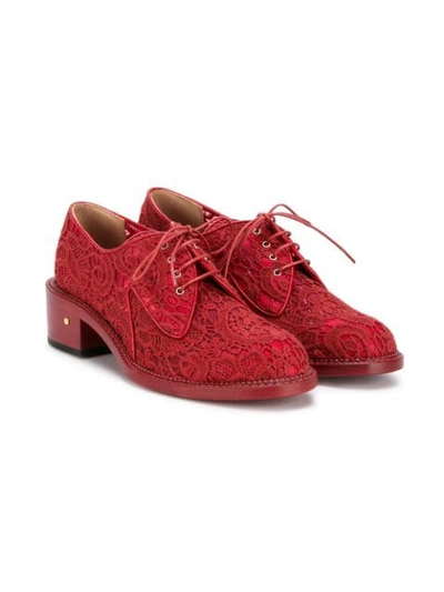 Shop Laurence Dacade 'jeanne' Floral Lace Brogues - Red