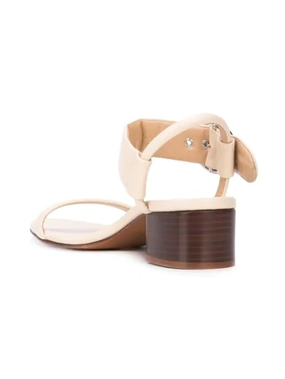 Shop Chloé Buckle Sandals In Brown