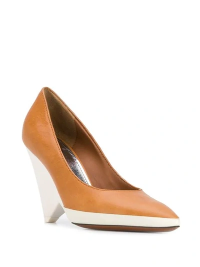 GIVENCHY TWO TONE PUMPS - 棕色