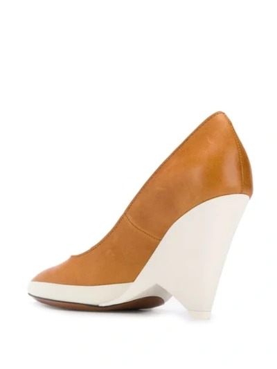 Shop Givenchy Two Tone Pumps In 225 Camel