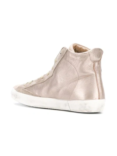 Shop Philippe Model Hi-top Sneakers - Neutrals