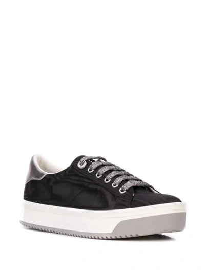 Shop Marc Jacobs Empire Platform Sole Sneakers In Black