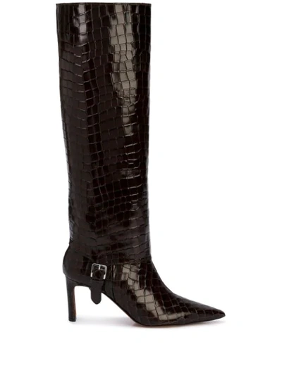 Shop Altuzarra Hay Boots In Chocolate