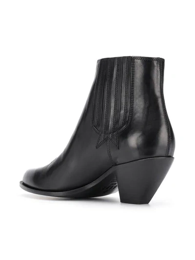 Shop Golden Goose Leather Ankle Booties In Black