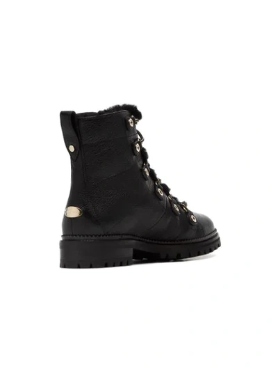 Shop Jimmy Choo Hillary Hiking Boots In Black