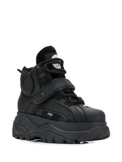 Buffalo Corin Platform High top Sneakers In Black ModeSens