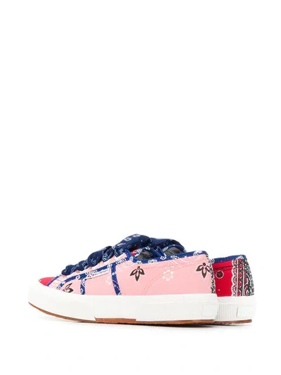 SUPERGA BANDANA PRINT SNEAKERS - 蓝色