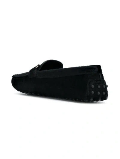 Shop Tod's Double T Gommino Loafers - Black