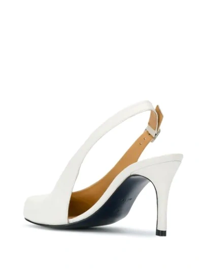 Shop Aalto Chunky Slingback Pumps In White