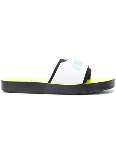 Fenty X Puma Logo Pool Slides In Yellow