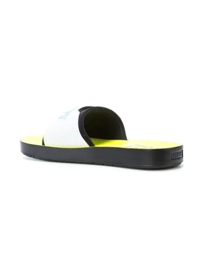 Fenty X Puma Logo Pool Slides In Yellow