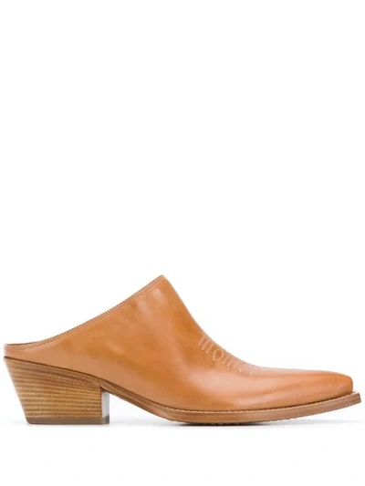 Shop Sartore Western Mules In Brown