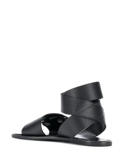Shop Rebecca Minkoff Azzura Flat Sandals In Black
