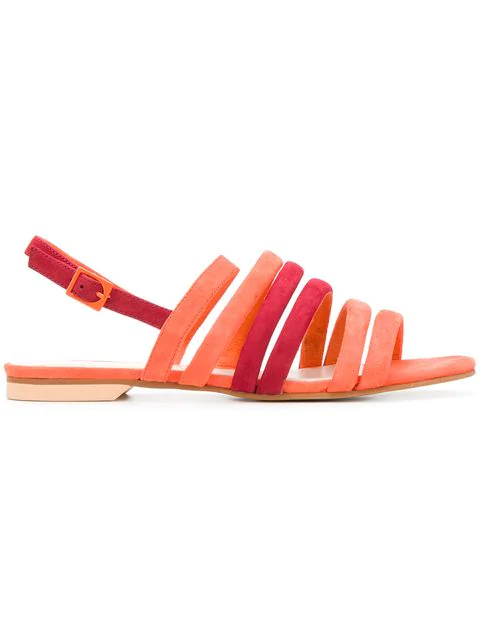 camper orange sandals