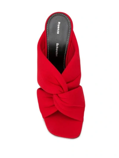 Shop Proenza Schouler Woven Strap Sandals In Red