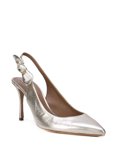 Shop Tabitha Simmons Millie Pumps In Gold
