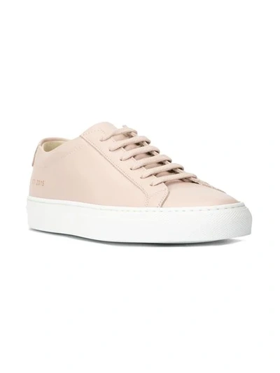 Shop Common Projects Achilles Sneakers In Pink ,white