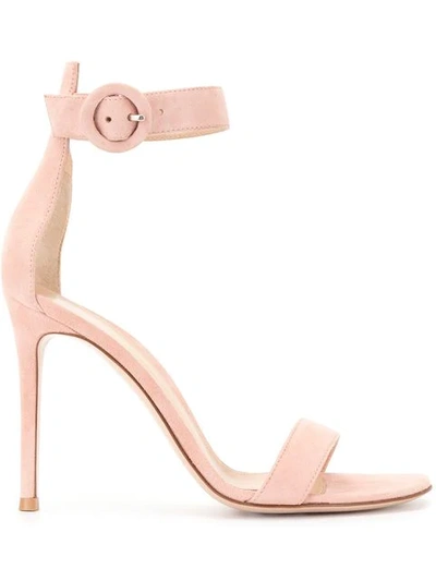 Shop Gianvito Rossi Portofino 105 Sandals In Pink