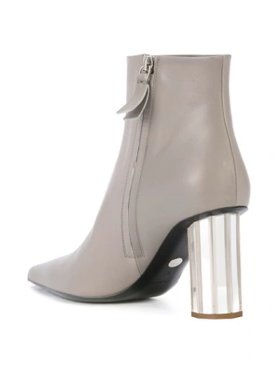 Shop Proenza Schouler Facet Heel Ankle Boots - Grey