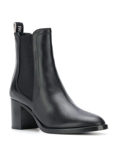 Shop Jimmy Choo Round Toe Boots In Black