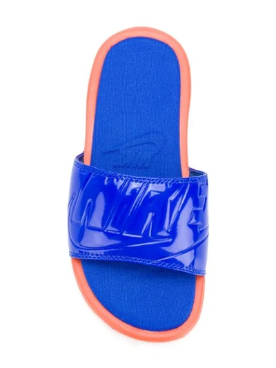 Shop Nike Benassi Jdi Ultra Se In Blue