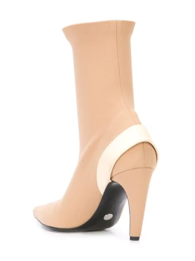 Shop Proenza Schouler Stretch Ankle Boots In Neutrals