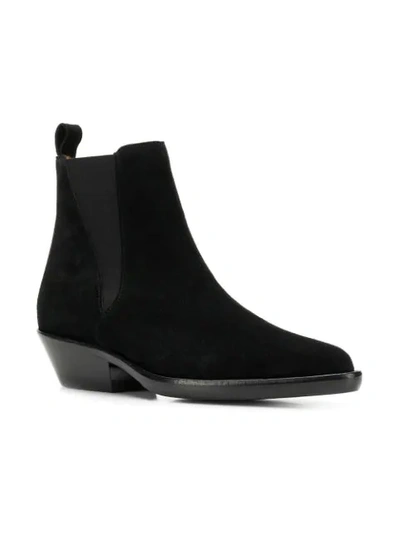 Shop Isabel Marant Drenky Ankle Boots In Black