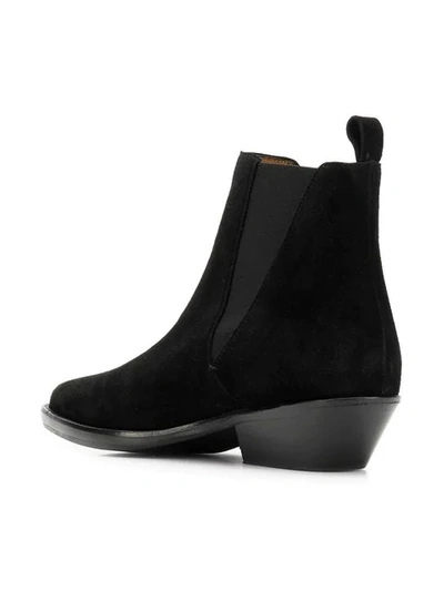 Shop Isabel Marant Drenky Ankle Boots In Black