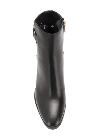 Shop Tommy Hilfiger Ankle Length Boots In Black