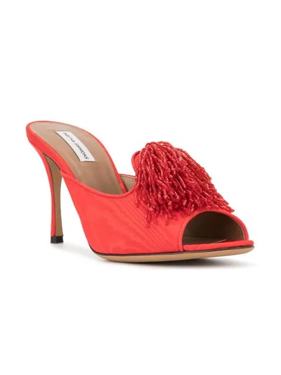 Shop Tabitha Simmons Pammy Mule Sandals In Red