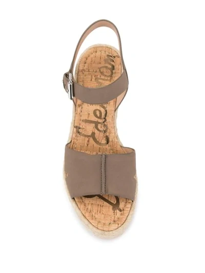 Shop Sam Edelman Wedge Espadrilles In Brown