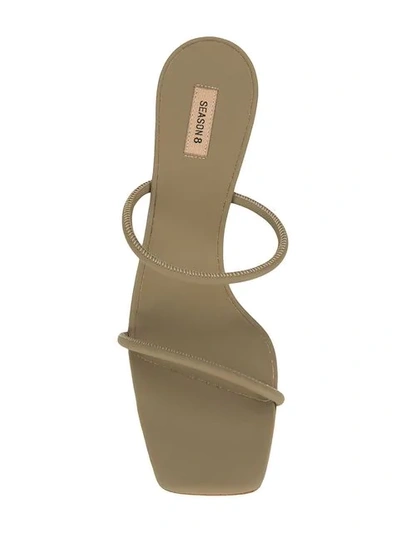 Shop Yeezy Minimal Sandals In Green